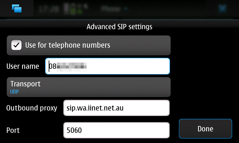 iiNet VOIP iiTalk N900 Settings #2